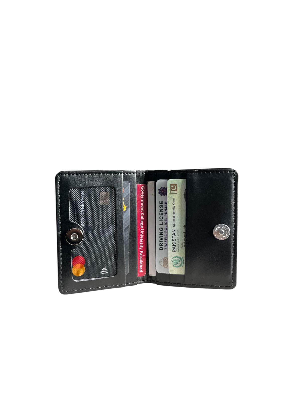 Magnetic Button Card Holder for Men & Women – Slim, Stylish & Compact Wallet