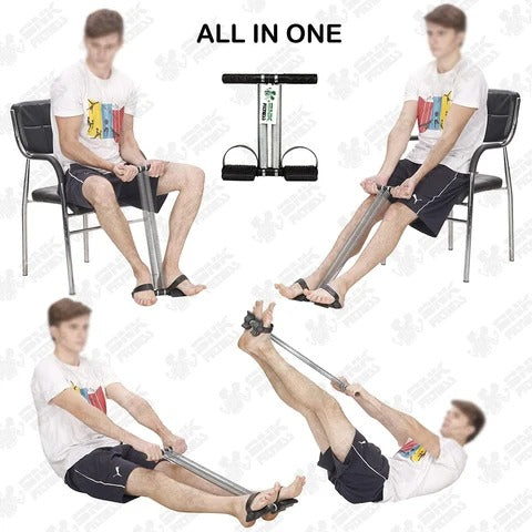 Tummy Trimmer Double Spring Abdominal Exerciser | Portable Resistance Workout Equipment | Home Fitness Exercise Machine for Abs, Arms & Legs