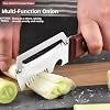 Multifunctional Vegetable Peeler & Cutter 4-in-1 | Fruit & Vegetable Slicer, Shredder & Peeler | Kitchen Food Prep Tool