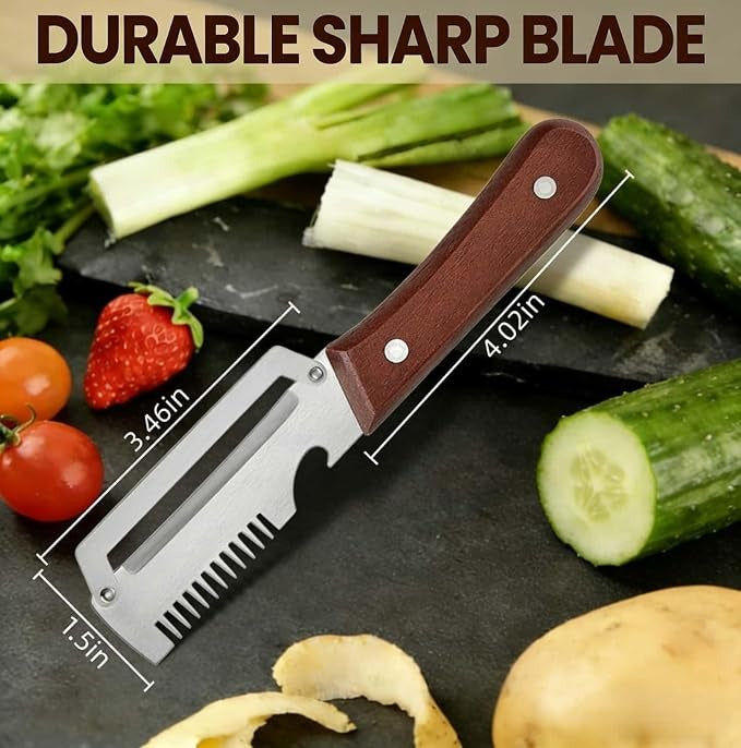Multifunctional Vegetable Peeler & Cutter 4-in-1 | Fruit & Vegetable Slicer, Shredder & Peeler | Kitchen Food Prep Tool