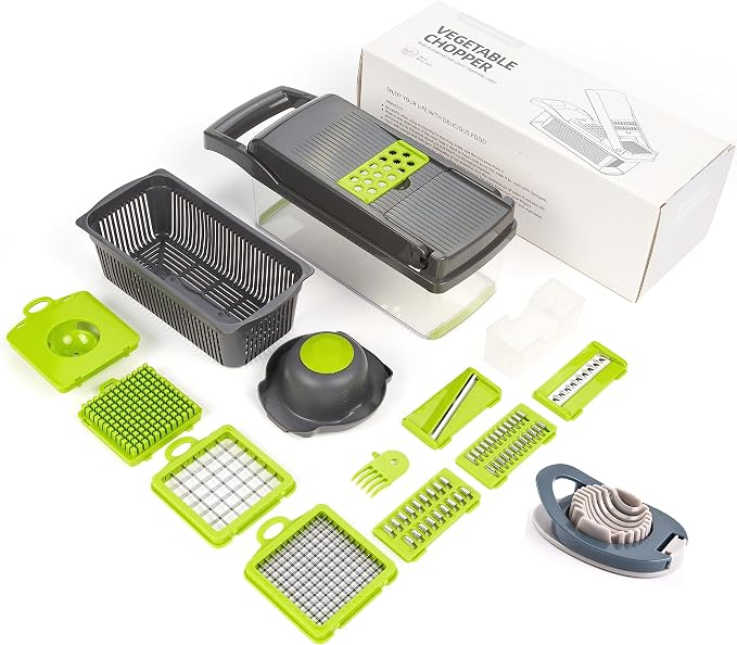12-in-1 Multifunctional Vegetable Cutter | Vegetable Slicer, Chopper & Dicer Kitchen Tool