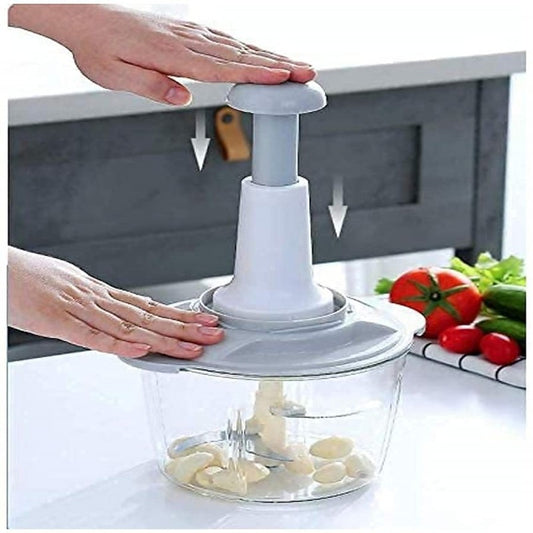 Manual Food Chopper Hand Press – Vegetable, Onion & Meat Cutter | Mini Hand-Powered Kitchen Chopper