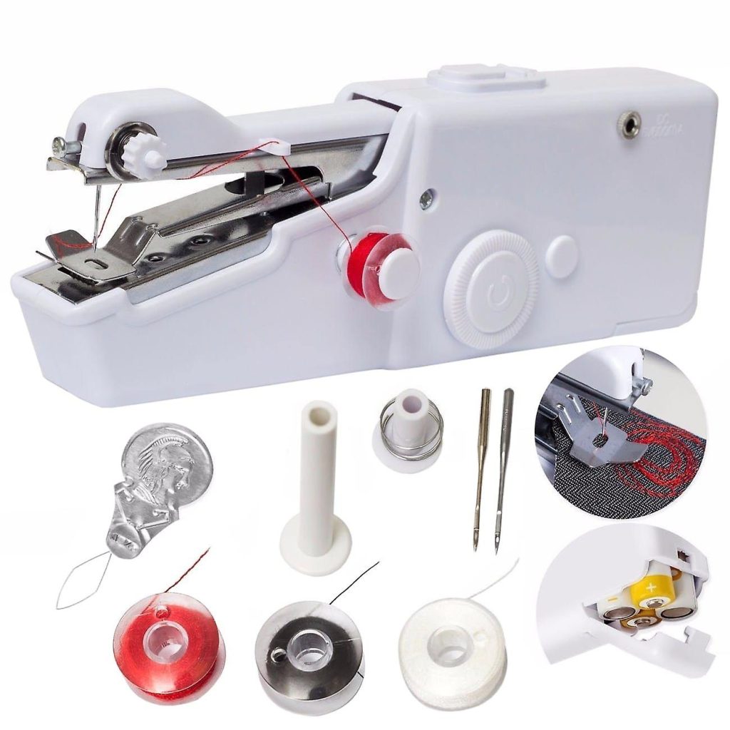 New Handy Stitch Mini Sewing Machine Portable Handheld Sewing Machine for Beginners, Home & Travel Clothing Repair
