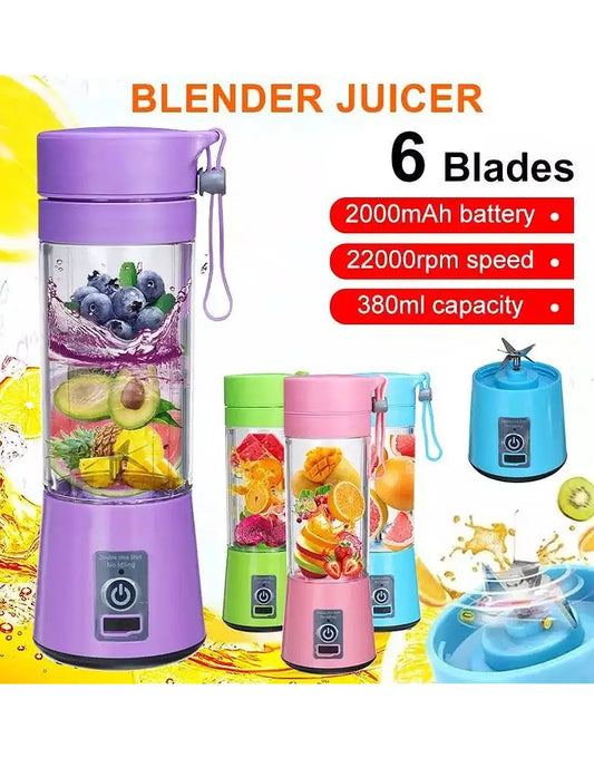 Portable USB Rechargeable Juicer Blender – Fresh Smoothies Anytime, Anywhere