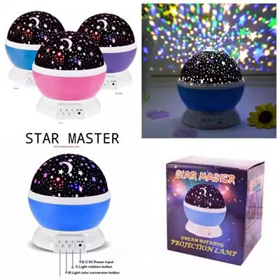 Star Master LED Starry Sky Night Light Projector | Galaxy Projector Lamp for Bedroom & Kids Room