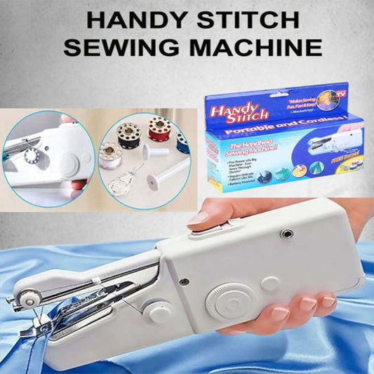 New Handy Stitch Mini Sewing Machine Portable Handheld Sewing Machine for Beginners, Home & Travel Clothing Repair