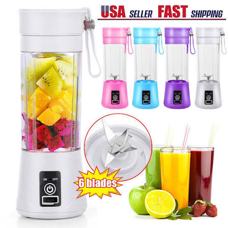 Portable USB Rechargeable Juicer Blender – Fresh Smoothies Anytime, Anywhere